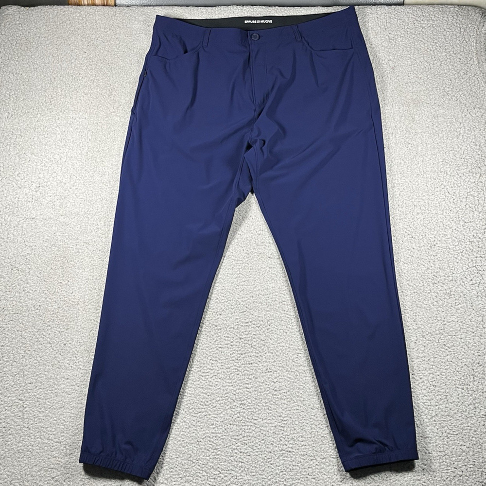 Rhone Commuter Pants Mens 40x30 Blue Chino Performance Stretch Travel Golf